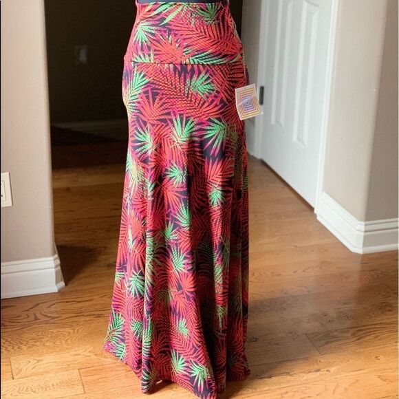 LuLaRoe Maxi‎ Skirt Leaf Print - Picture 1 of 8